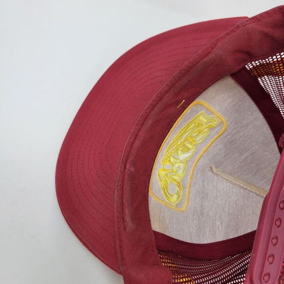 Oakley Hat Cap Men Adjustable Snapback Mesh Trucker Farmer Vintage Two 2 Striped - Picture 8 of 8